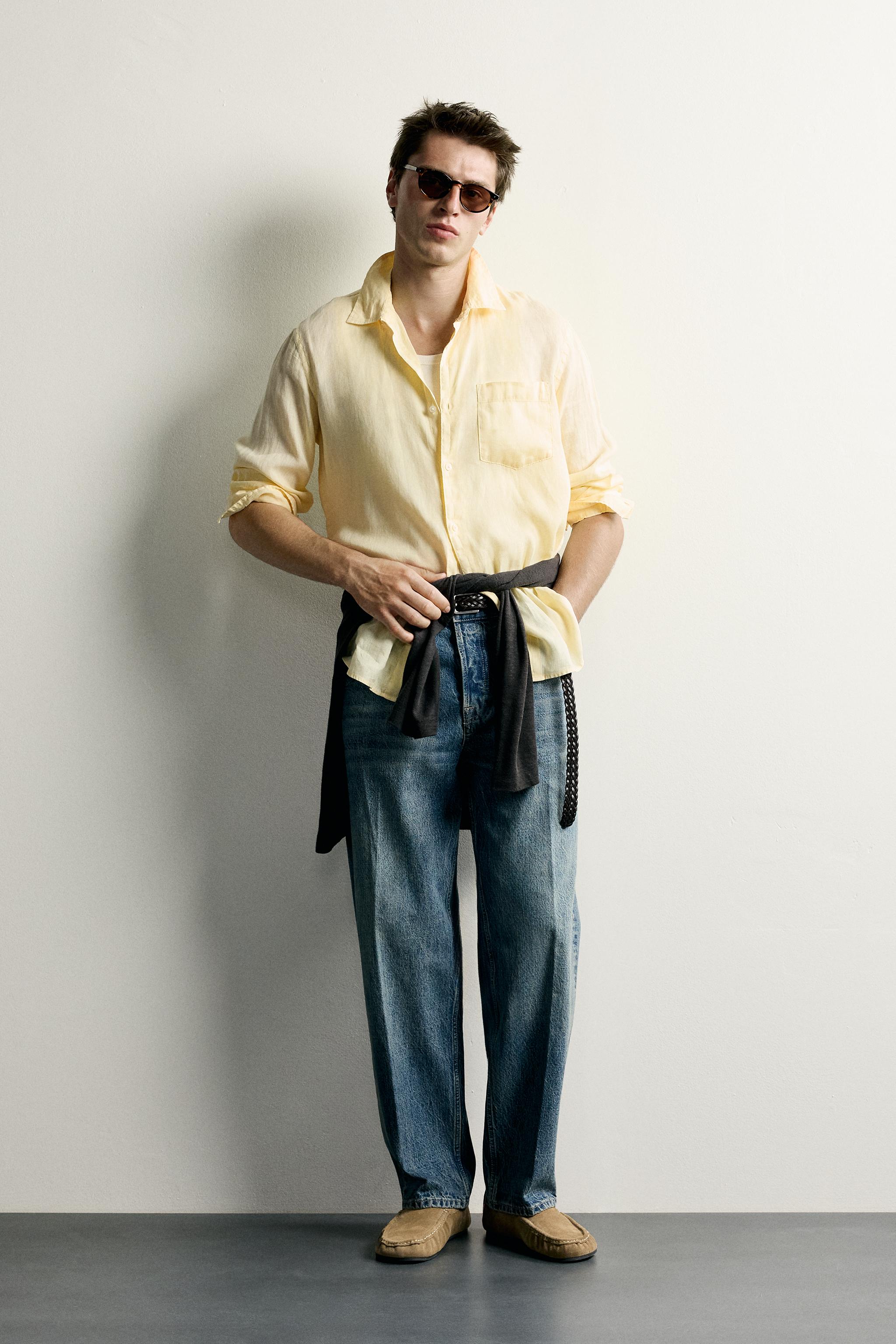 100% LINEN REGULAR FIT SHIRT